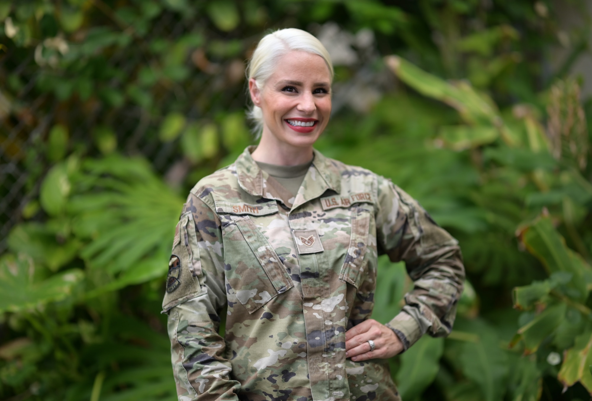Airman poses for a photo.