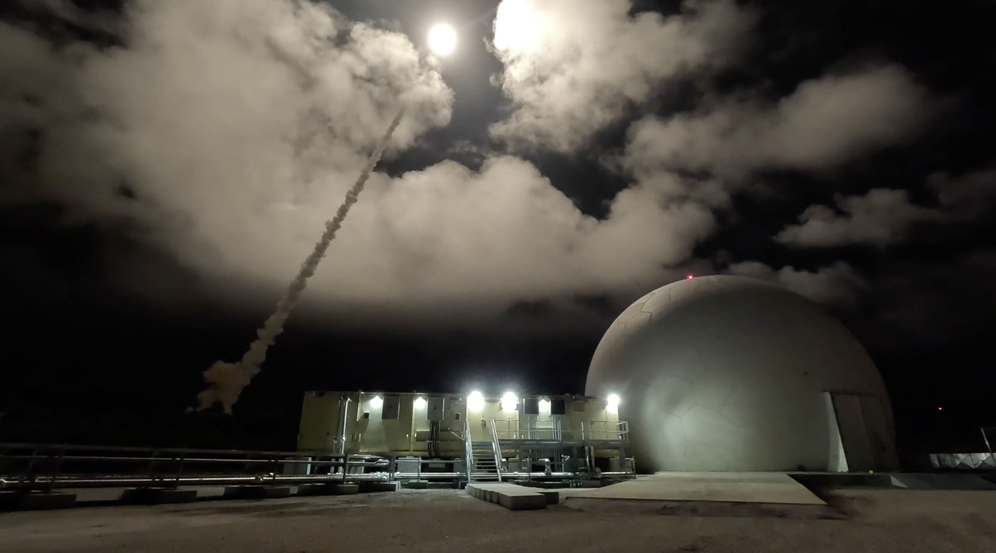 A Standard Missile-3 Block IIA is fired from a Vertical Launching System on Andersen Air Force Base, Guam as part of Flight Experiment Mission-02. The Missile Defense Agency, in cooperation with U.S. Department of Defense partners, successfully conducted FEM-02 on December 10, 2024. (courtesy photo/released)