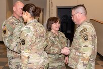 More than 20 Pennsylvania National Guard Soldiers from the 528th Finance Company, 213th Regional Support Group were honored in a departure ceremony conducted Jan. 4, 2025, at Fort Indiantown Gap, Pa. The unit will deploy to the U.S. Central Command Area of Operations for a year in support of Operation Inherent Resolve. (Pennsylvania National Guard photo by Wayne V. Hall)