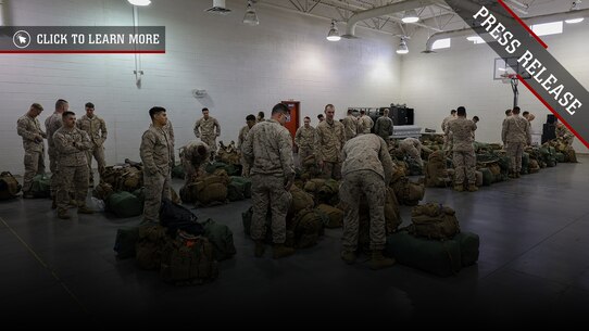 PRESS RELEASE: Fox Company, 2nd Battalion, 23rd Marine Regiment Leaves for Six-Month Deployment