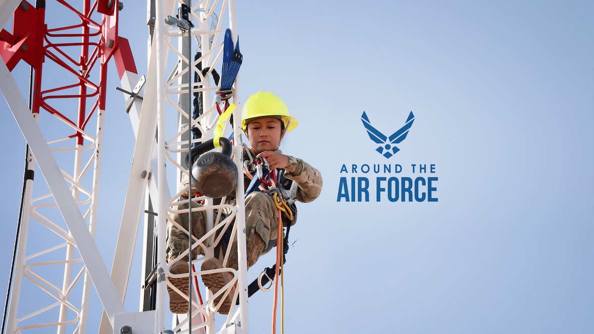 In this week’s look Around the Air Force, the Installation Infrastructure Action Plan helps bases adapt to the challenges of Great Power Competition, the Defense Health Agency is upgrading military pharmacies to a new prescription refill system, and the Department of the Air Force expands medical waiver considerations for multiple medical conditions. (U.S. Air Force graphic)