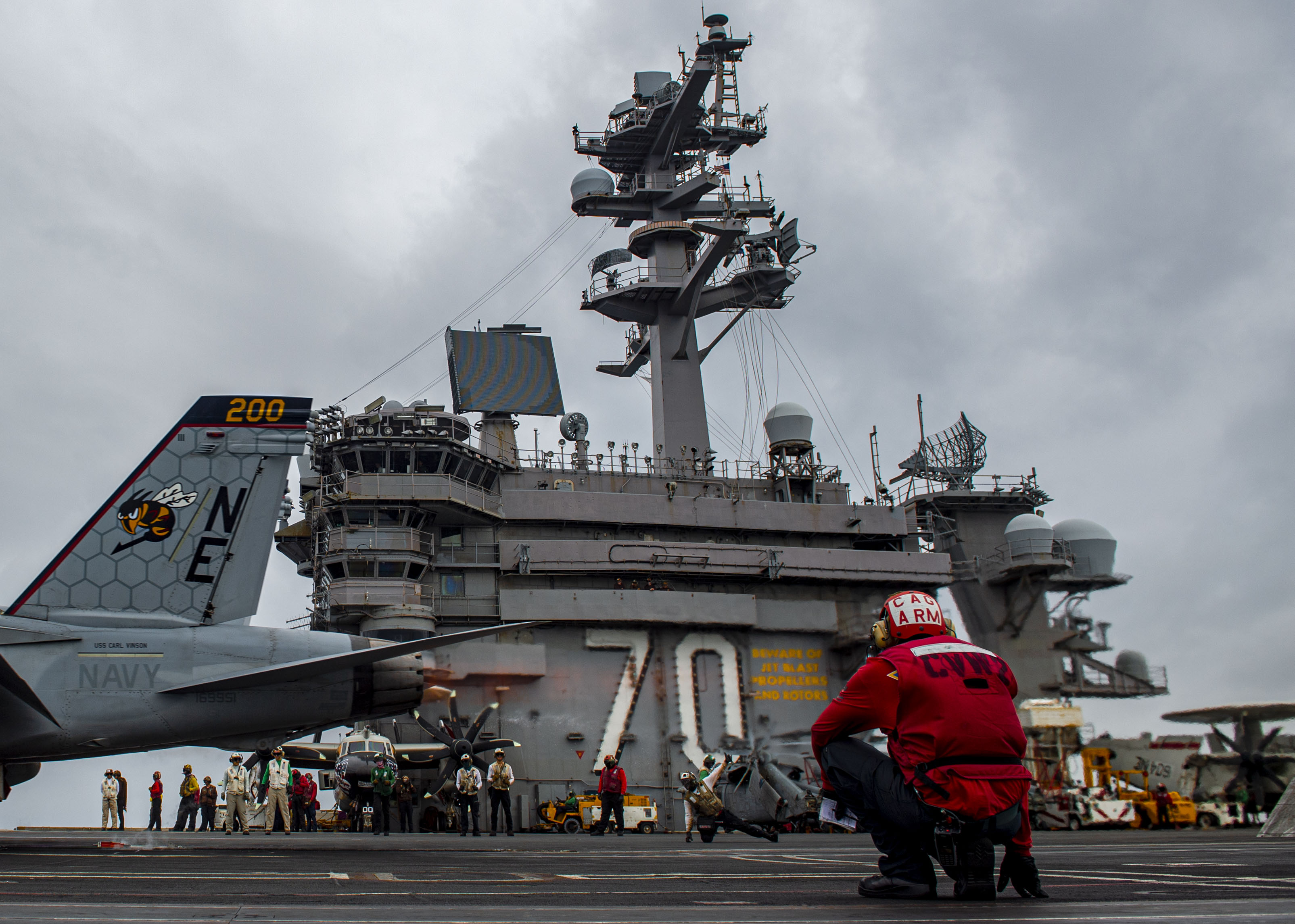 USS Carl Vinson (CVN 70) Conducts Routine Flight Operations in the