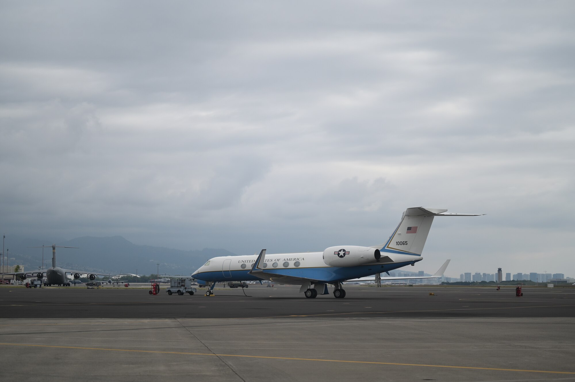 C-37A on the flightline.