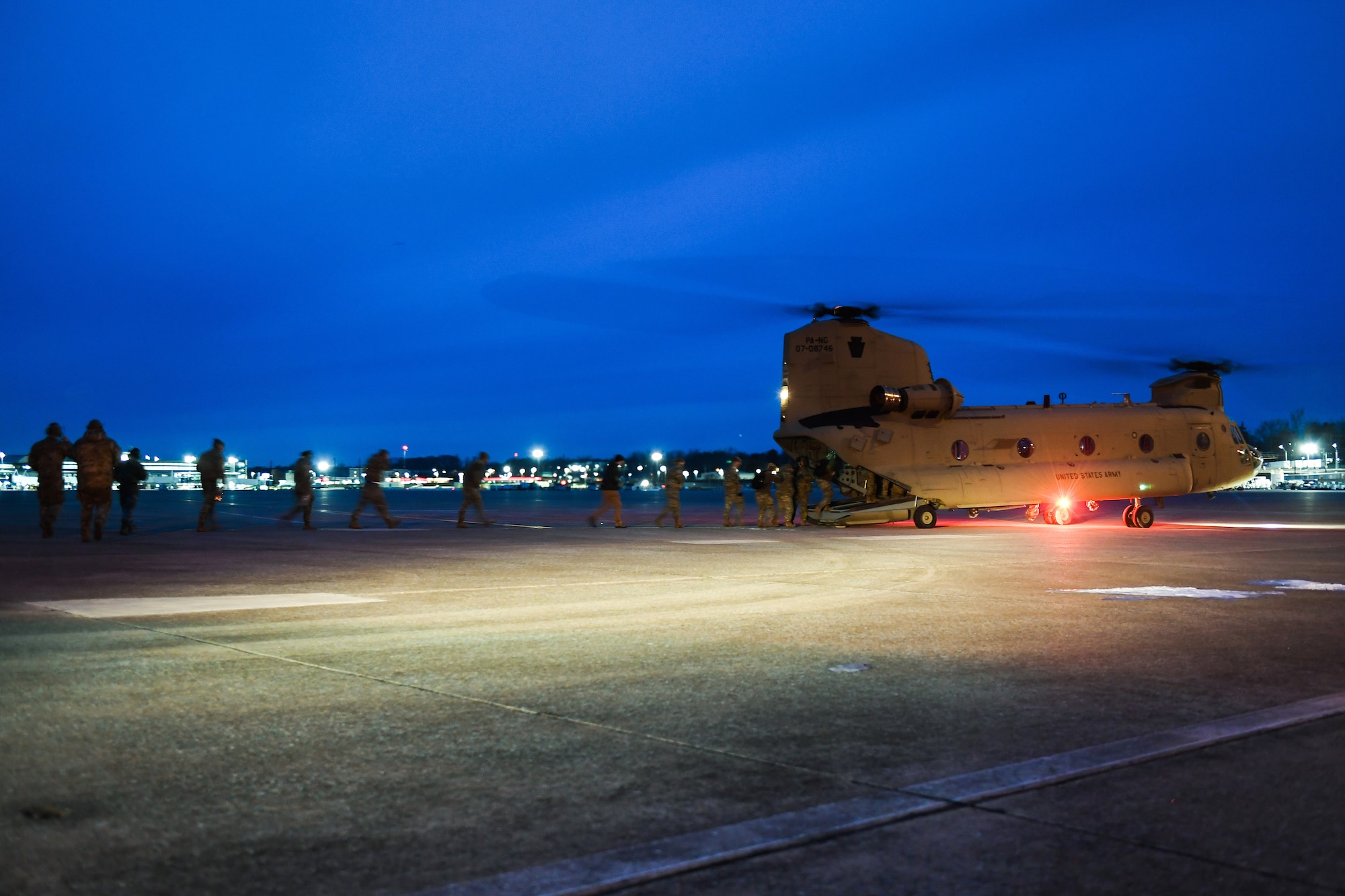 Airmen from the 193rd Special Operations Wing participate in a Special Operations Surgical Team (SOST) demonstration in Middletown, Pa., Jan. 10, 2025. The