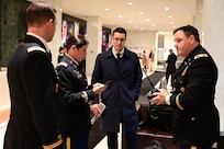 Soldiers from the District of Columbia National Guard provide escort support to state governors during the state funeral for the 39th President of the United States, Jimmy Carter, in Washington, D.C., on Jan. 9, 2024. The D.C. National Guard continues its unique role in national events as the only Guard element under direct presidential authority since its establishment in 1802.