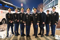 Soldiers from the District of Columbia National Guard provide escort support to state governors during the state funeral for the 39th President of the United States, Jimmy Carter, in Washington, D.C., on Jan. 9, 2024. The D.C. National Guard continues its unique role in national events as the only Guard element under direct presidential authority since its establishment in 1802.