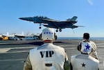 USCENTCOM Commander Visits USS Harry S. Truman Carrier Strike Group

"The USS Harry S. Truman Carrier Strike Group exemplifies the strength, power projection, and war fighting prowess of the U.S. Navy. The Carrier Strike Group presence in the region reinforces our commitment, alongside our partners and allies, to ensuring maritime security and deterring threats to regional stability. I am inspired by the exceptional work being performed by the men and women serving our Nation and our national interests, while supporting peace, security, and stability in the region," said Gen. Kurilla.