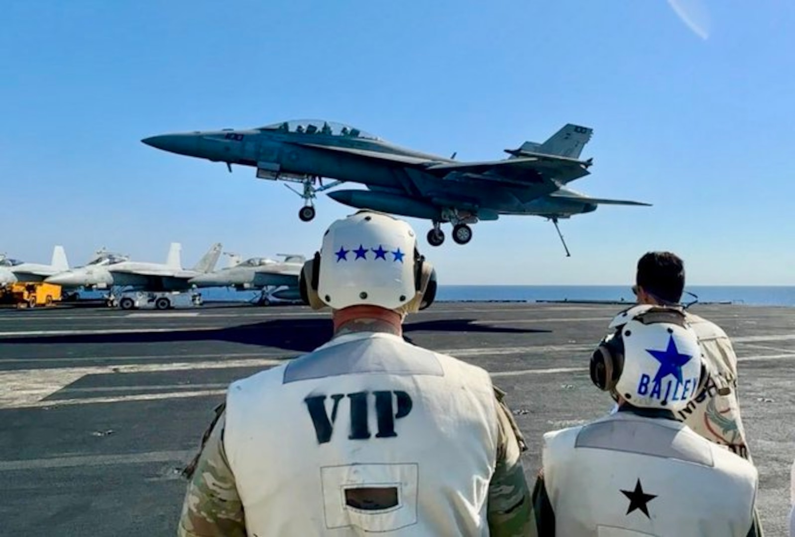 USCENTCOM Commander Visits USS Harry S. Truman Carrier Strike Group

"The USS Harry S. Truman Carrier Strike Group exemplifies the strength, power projection, and war fighting prowess of the U.S. Navy. The Carrier Strike Group presence in the region reinforces our commitment, alongside our partners and allies, to ensuring maritime security and deterring threats to regional stability. I am inspired by the exceptional work being performed by the men and women serving our Nation and our national interests, while supporting peace, security, and stability in the region," said Gen. Kurilla.