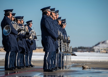 USAF Band members march at POTUS Jimmy Carter's State Funeral.