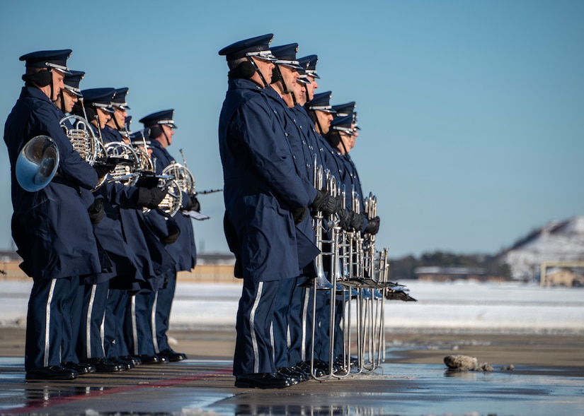 USAF Band members march at POTUS Jimmy Carter's State Funeral.