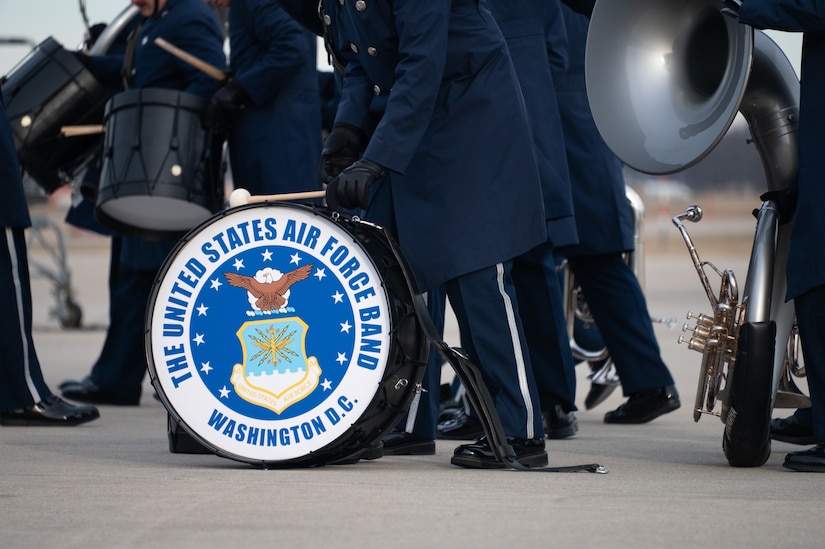 Band members participate in state funeral.