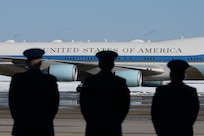 USAF Band members march at POTUS Jimmy Carter's State Funeral.