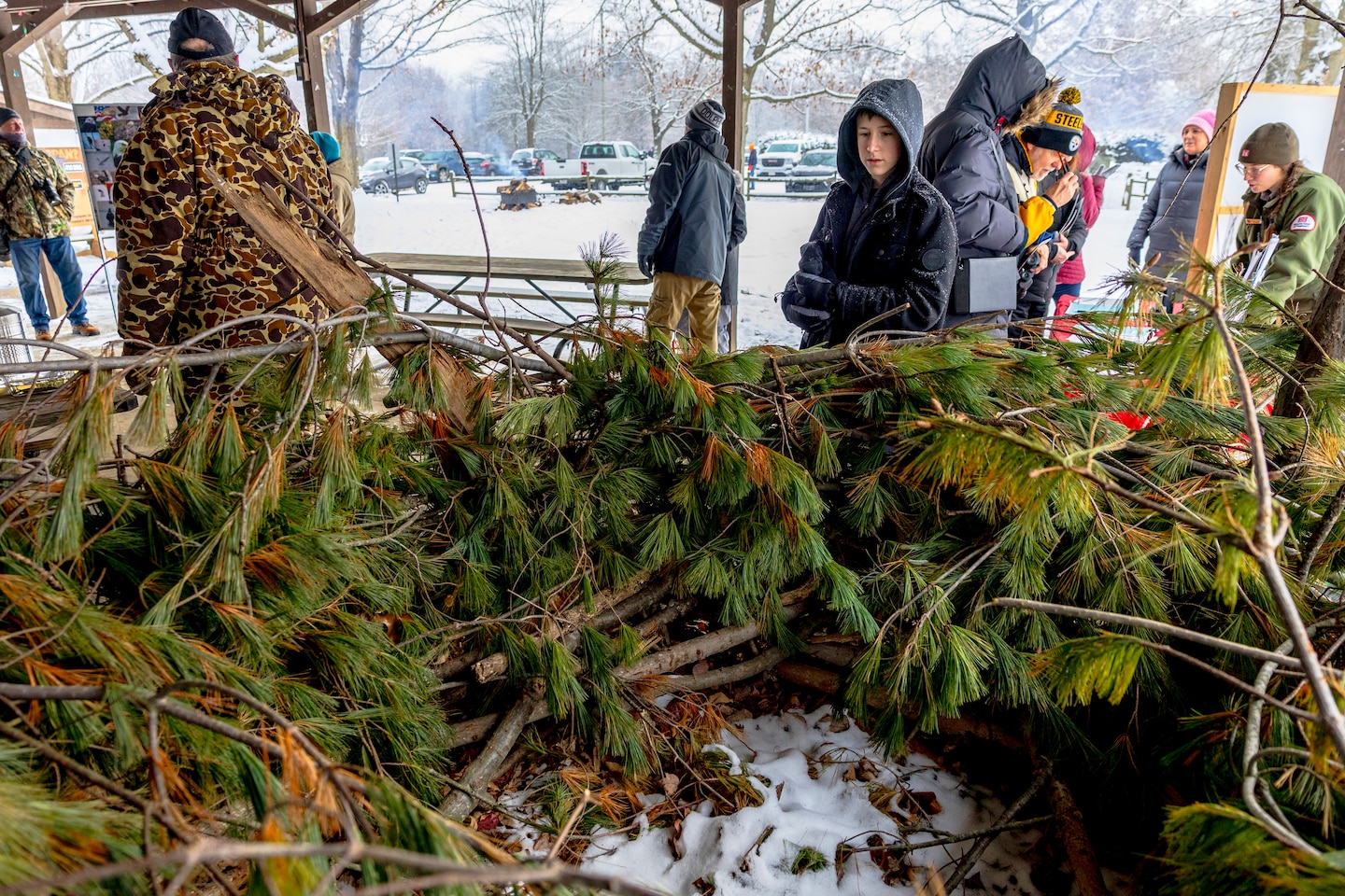 The Shenango River Lake hosted its fifth annual Eagle Fest at the lake in partnership with other natural conservation agencies, including Shenango River Watchers, the Pennsylvania Game Commission, and other volunteer groups.