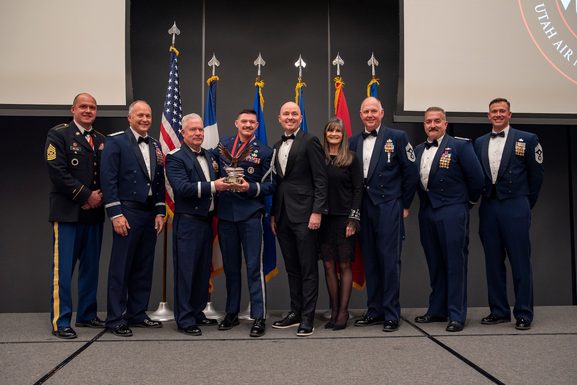 The Outstanding Hour Guard Member of the Year was presented to Tech. Sgt. Dallen Brown during the 2025 Airmen of the Year banquet on Jan. 11, 2025, in Midvale, Utah. The Airmen of the Year award program recognizes Airmen who display superior leadership, job performance, and personal achievement.