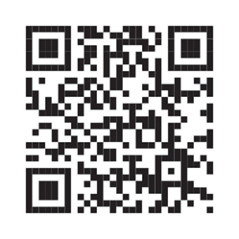 The QR code to an introduction and overview of the Albuquerque District's various missions and history in Dine Bizaad (Navajo).