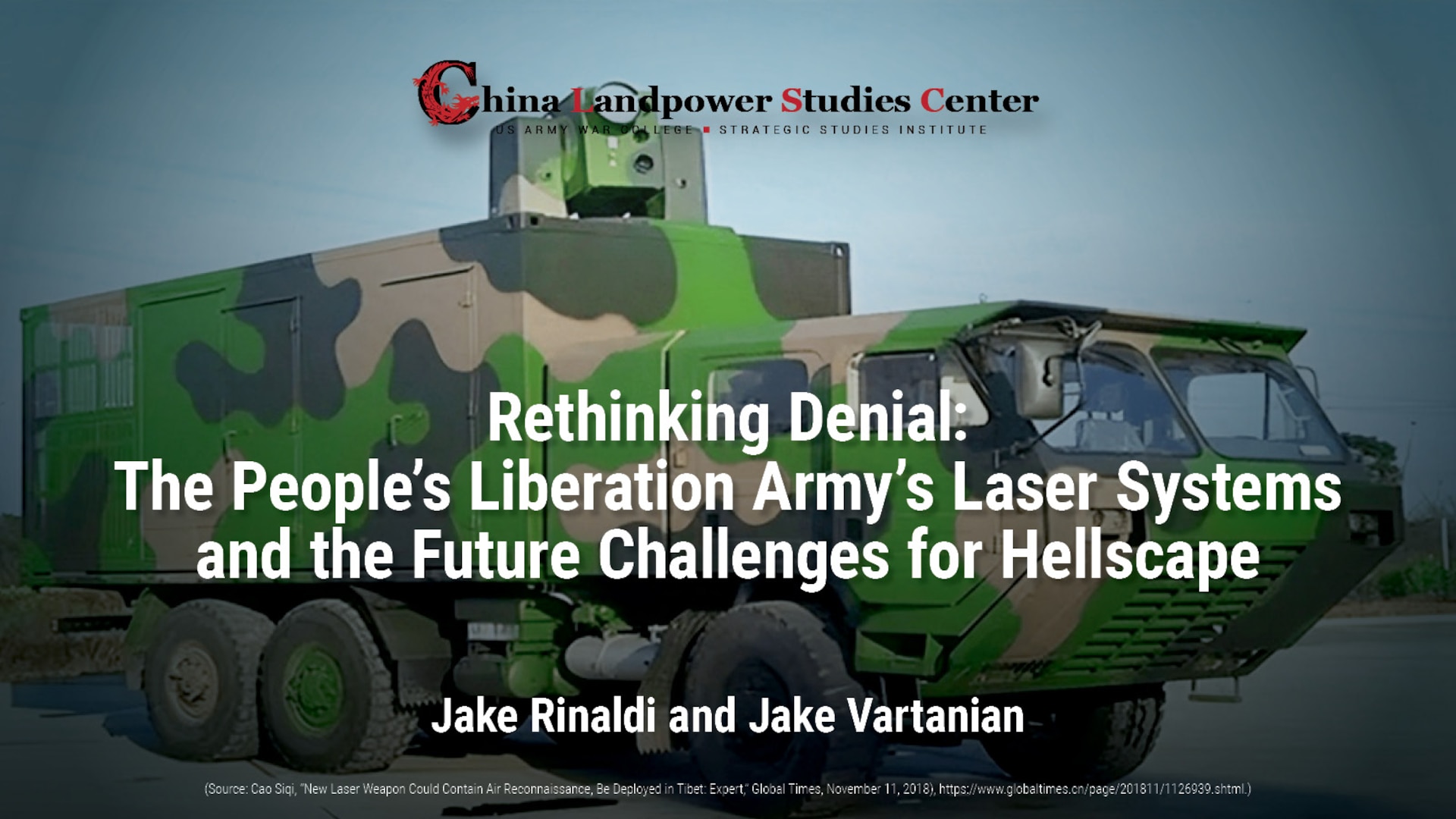 Rethinking Denial:  The People’s Liberation Army’s Laser Systems and the Future Challenges for Hellscape | Jake Rinaldi and Jake Vartanian