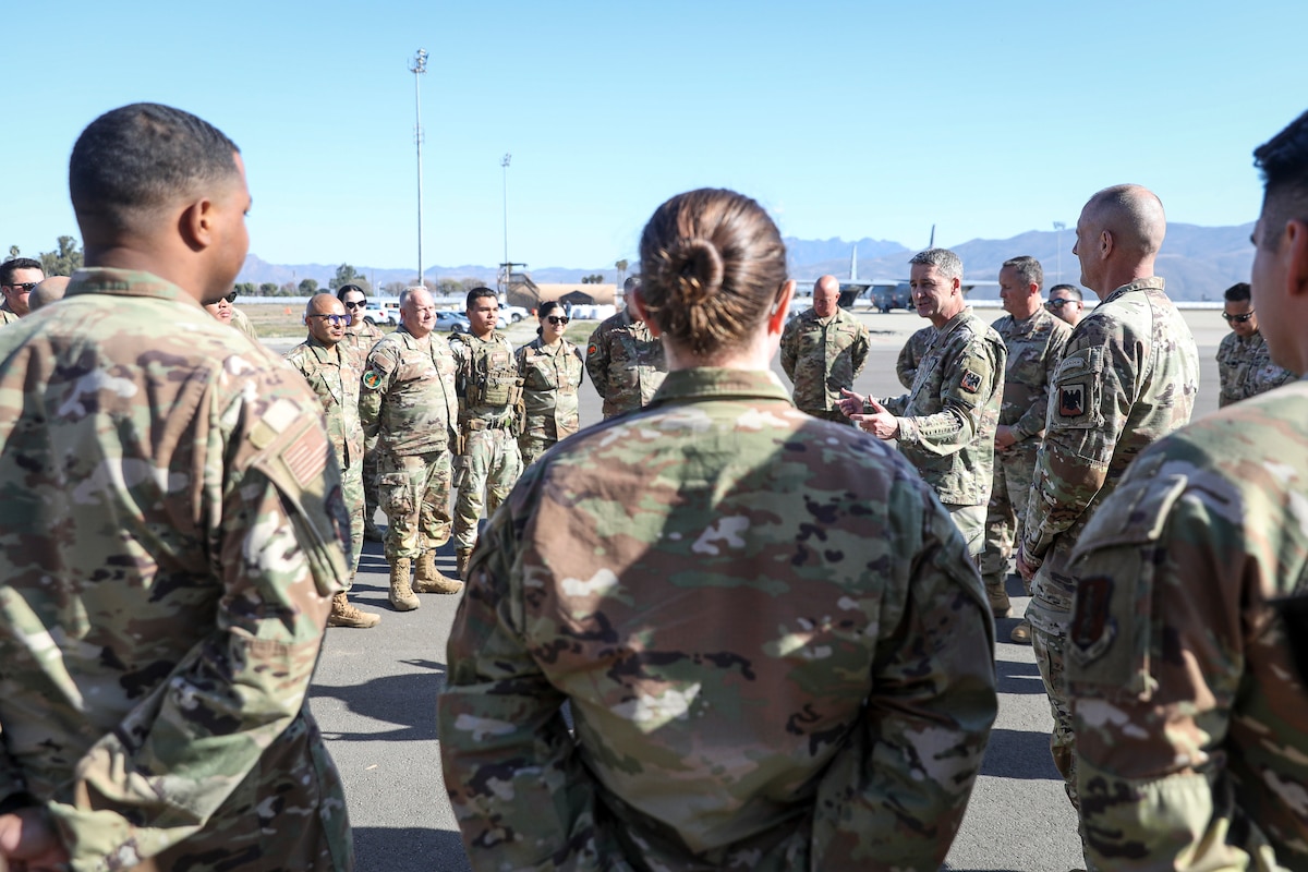 Members listen to senior leadership