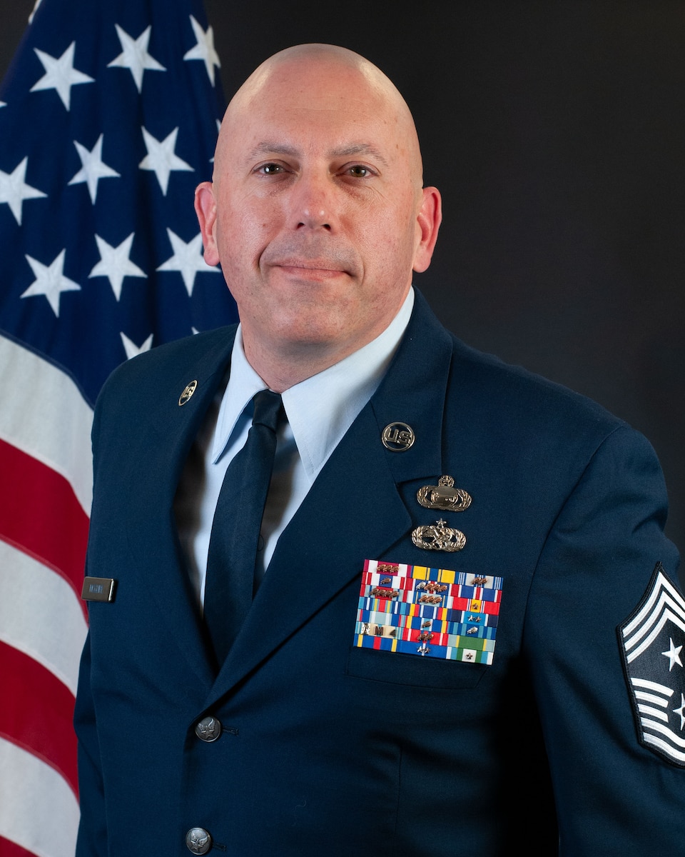 Airman poses for a photo.