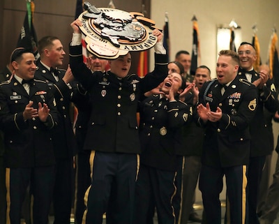 "Honey Badgers" celebrate as the Woodstock-based unit is named "Company of the Year"