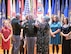 Chief of Staff of the Army Gen. Randy George and Stacy Davis pin Maj. Gen. Johnny Davis, U.S. Army Recruiting Command commanding general, with his third star promoting him to lieutenant general. Stacy is the wife of Lt. Gen. Davis.