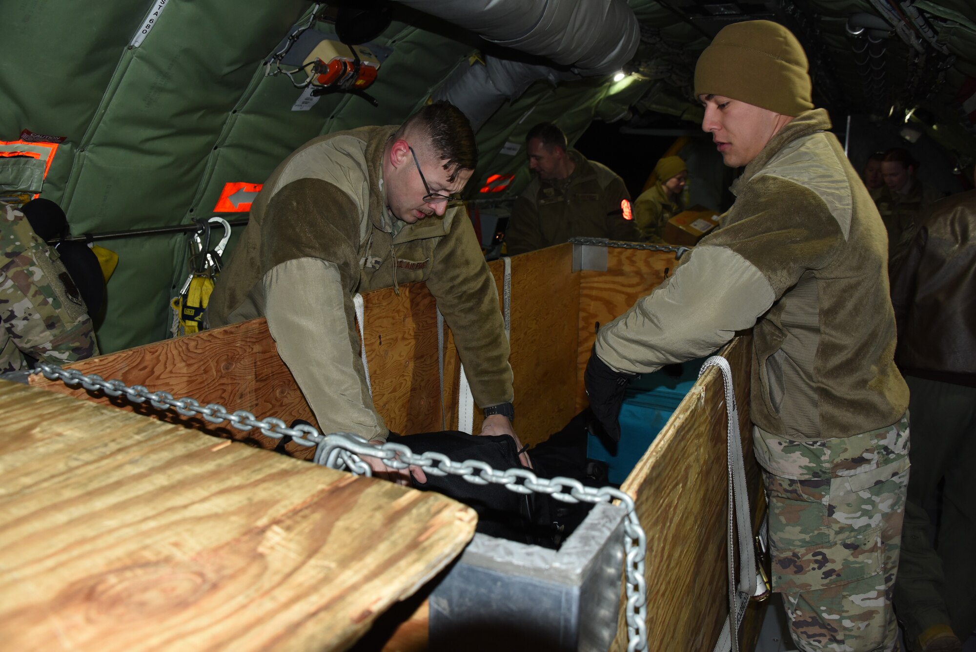 Airmen load aircraft