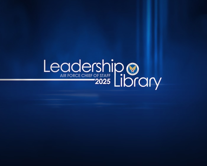 Promo graphic for the Air Force Chief of Staff Leadership Library.