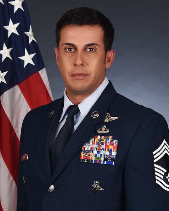 Official Photo of Chief Master Sgt. Maurice Muro.