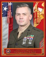 First Sergeant Stephen Porter, Inspector-Instructor First Sergeant, Company G, 2nd Bn., 25th Marine