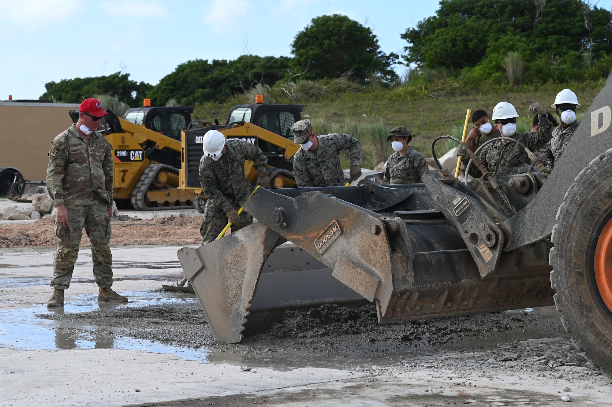 The 554th Rapid Engineer Deployable Heavy Operations Repair Squadron Engineers hosted an airfield damage recovery and fire rescue course at Andersen Air Force Base, Guam, Jan. 6-10, 2025.