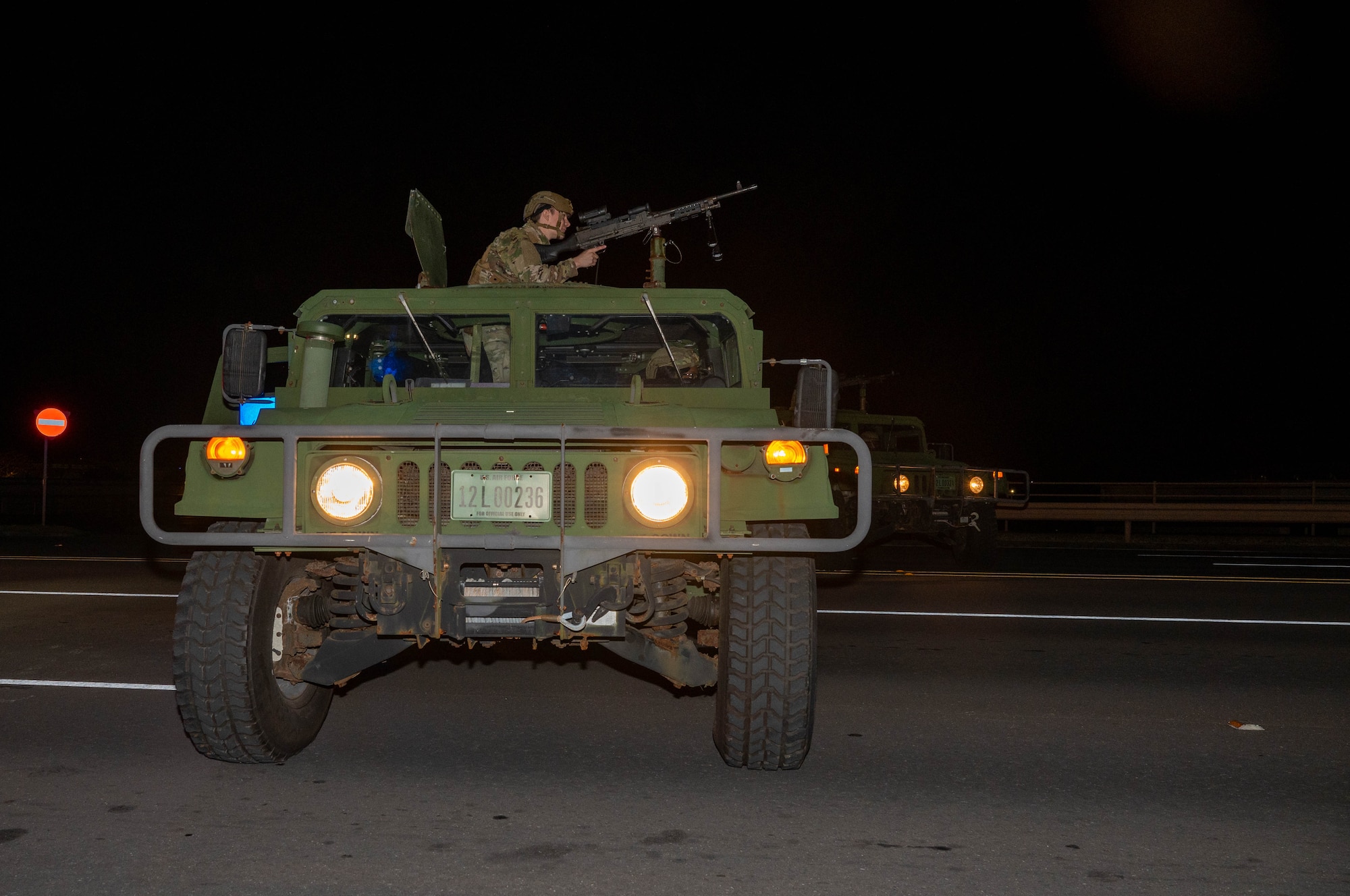 Service member participates in exercise.