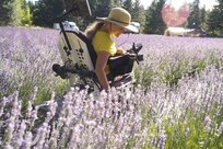 Ret. Army Maj. Mary Porter tends to her Lilac fields in Oregon.