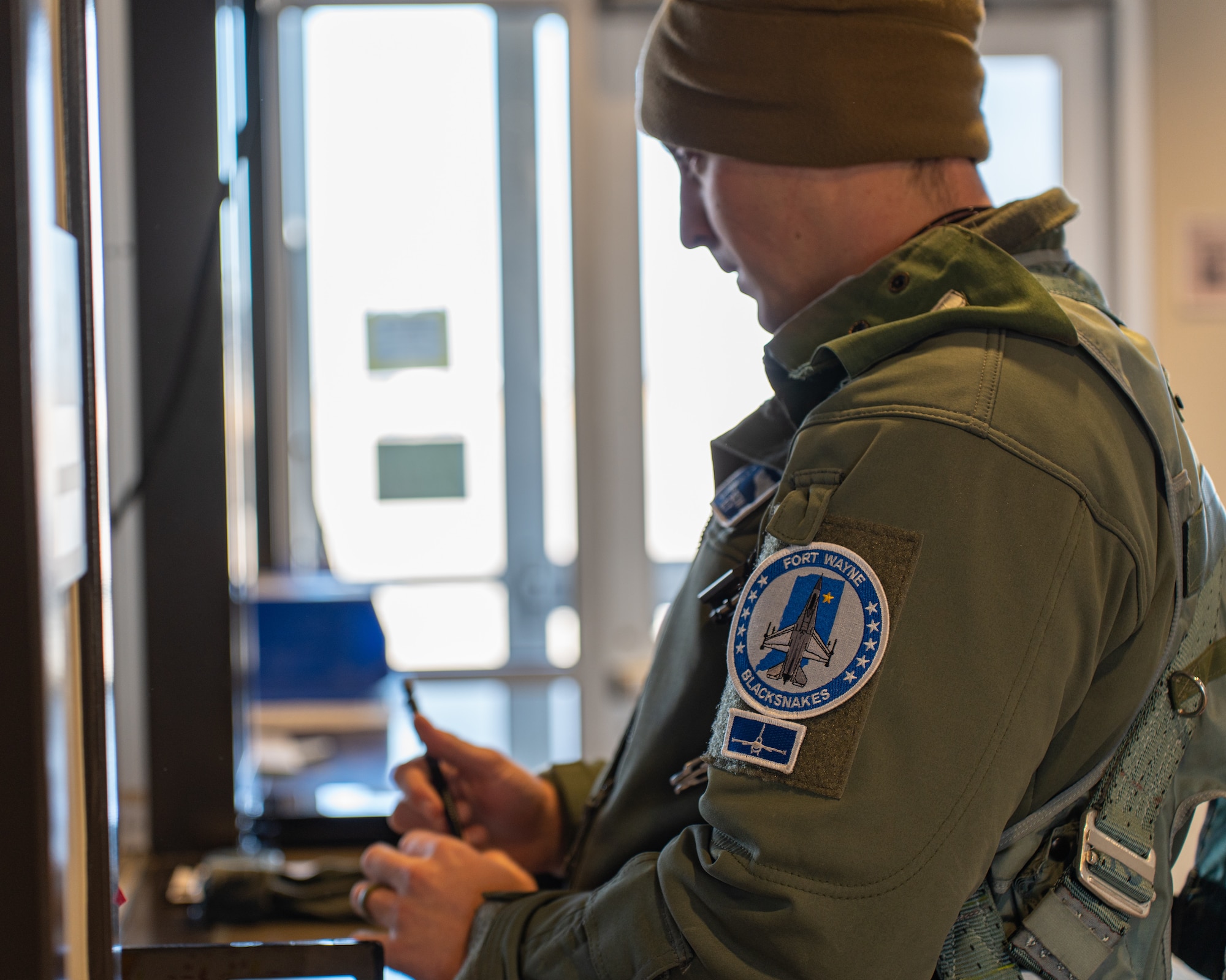 The 114th Fighter Wing and 122nd Fighter Wing conduct a jet exchange for training.