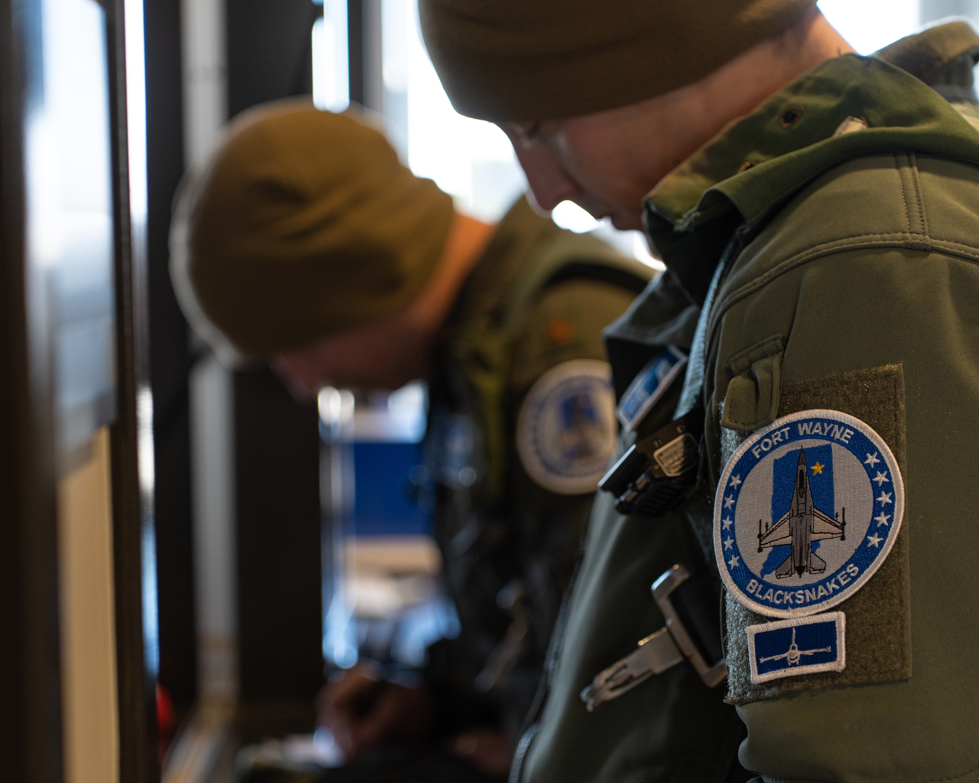 The 114th Fighter Wing and 122nd Fighter Wing conduct a jet exchange for training.