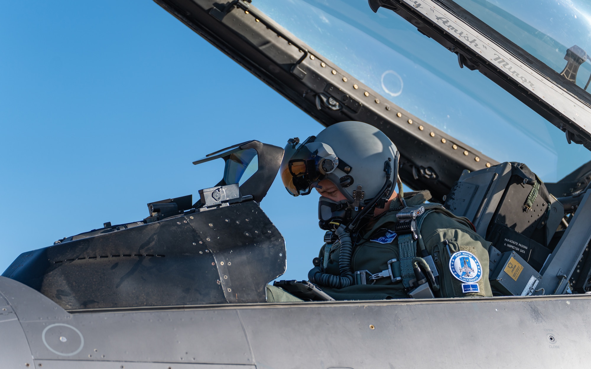 The 114th Fighter Wing and 122nd Fighter Wing conduct a jet exchange for training.