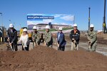 Participants break ground for the new Nuclear Regional Maintenance facility at Naval Submarine Base Kings Bay, Georgia.