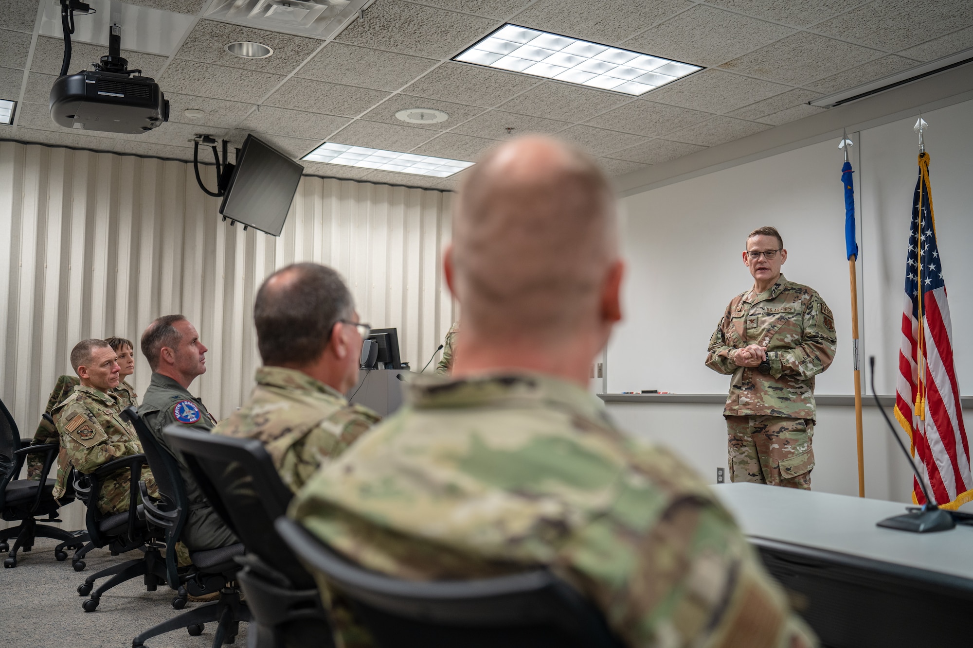 The 114th Communications Flight was redesignated as a Squadron in order to more accurately reflect the responsibilities communications personnel possess.