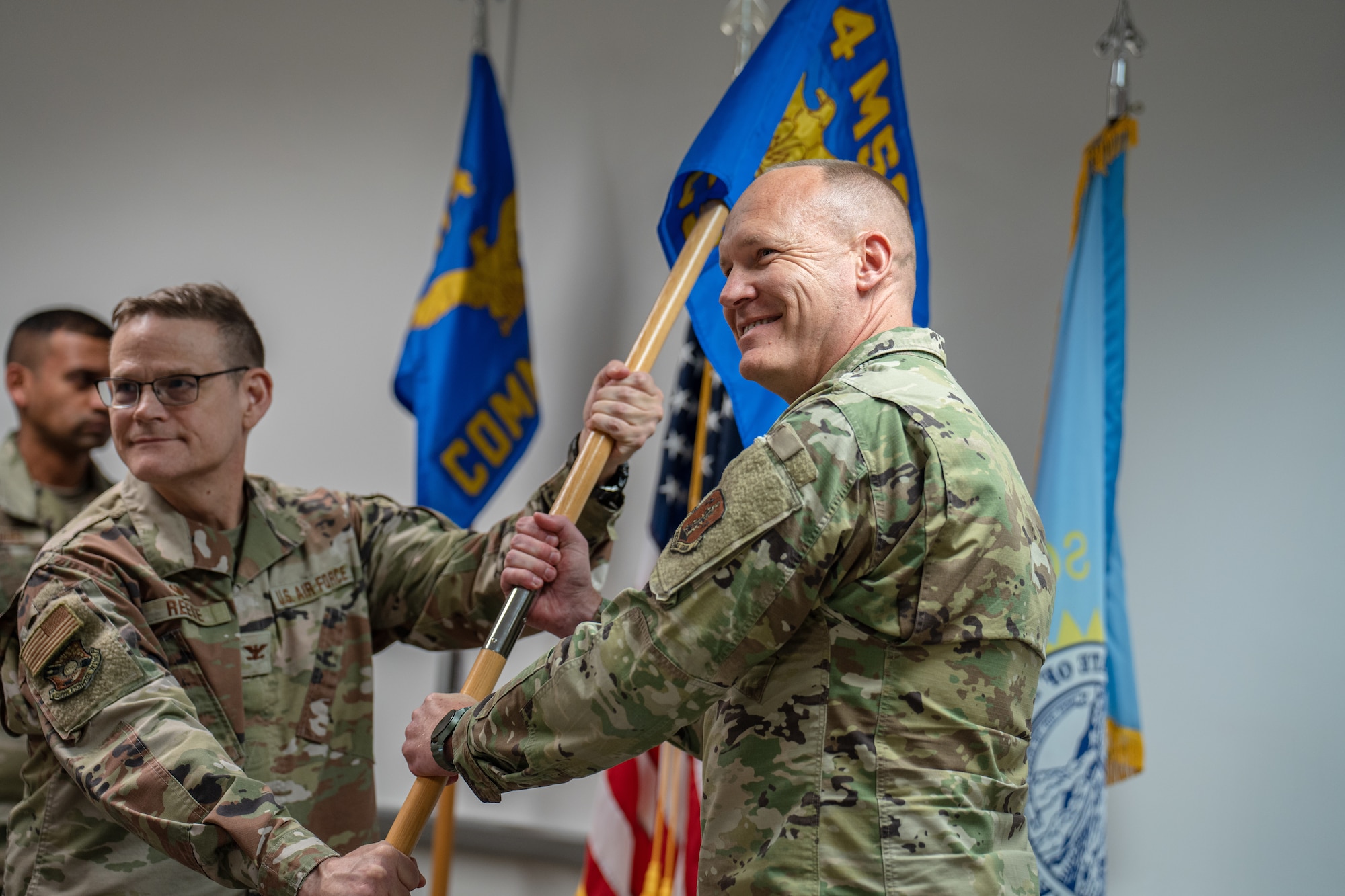 The 114th Communications Flight was redesignated as a Squadron in order to more accurately reflect the responsibilities communications personnel possess.