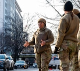 Service members having a discussion