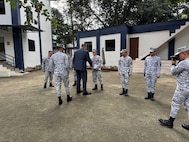 DDNI is greeted by members of the Philippines armed forces during an official visit to Manila on January 14, 2025.