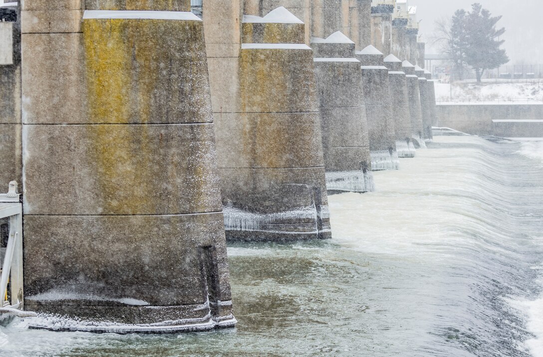 The U.S. Army Corps of Engineers Pittsburgh District continues to support inland navigation and lock operations despite icy conditions.