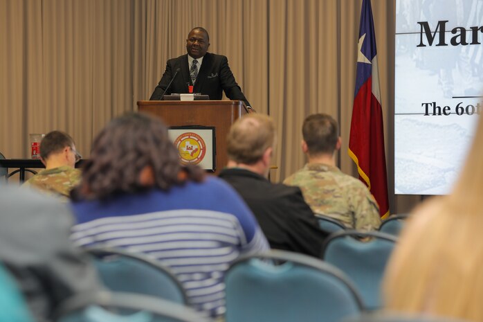 The U.S. Army Corps of Engineers (USACE), Galveston District (SWG), honored the life and memory of Dr. Martin Luther King Jr. in a ceremony at district headquarters on King’s birthday, Jan. 15, 2025. Dr. Paul A. Cox, SWG Engineering Technician, gave the invocation.