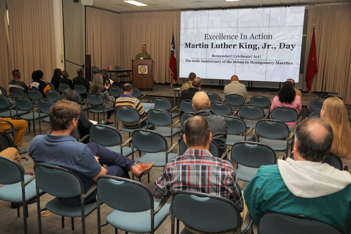 The U.S. Army Corps of Engineers (USACE), Galveston District (SWG), honored the life and memory of Dr. Martin Luther King Jr. in a ceremony at district headquarters on King’s birthday, Jan. 15, 2025. Dr. Paul A. Cox, SWG Engineering Technician, gave the invocation.