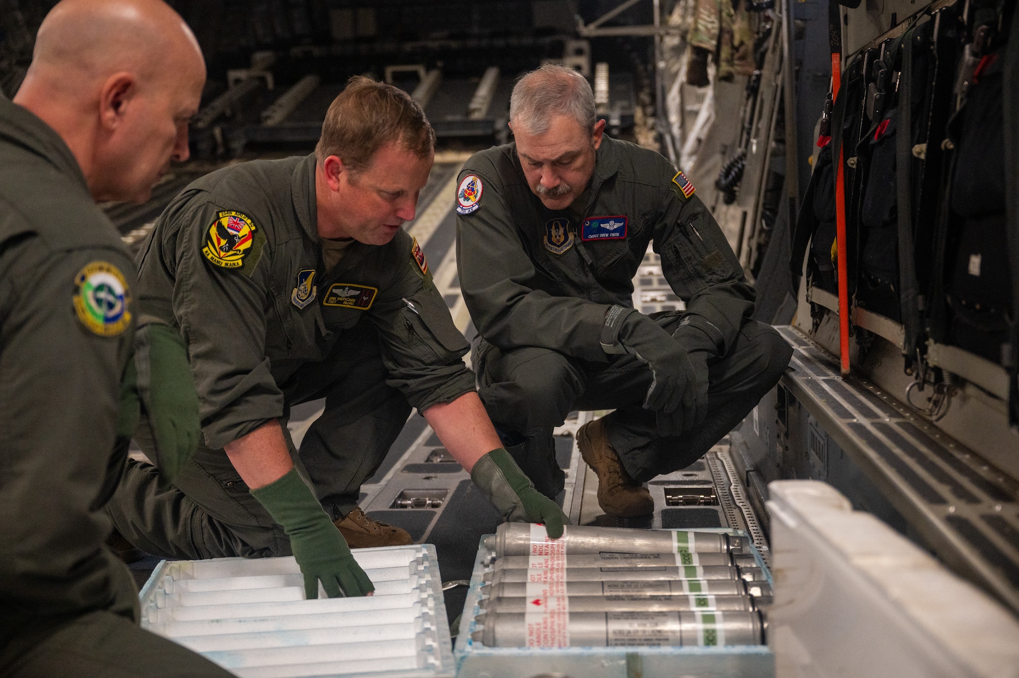 A joint-task force of Guardsmen and Reservists conquer air, space, and sea to provide Human Space Flight Support training for astronaut retrieval through search and rescue Jan. 14-17, 2025, at Patrick Space Force Base, Florida.

Guardsmen from the 204th Airlift Squadron, Joint Base Pearl Harbor-Hickam, Hawaii, joined hands with Reservists from the 315th Airlift Wing, Joint Base Charleston, South Carolina, and the 308th Rescue Squadron, Patrick SFB, Fla., to train on HSFS search and rescue airdrop techniques, used to retrieve astronauts from open-ocean waters upon returning to Earth.