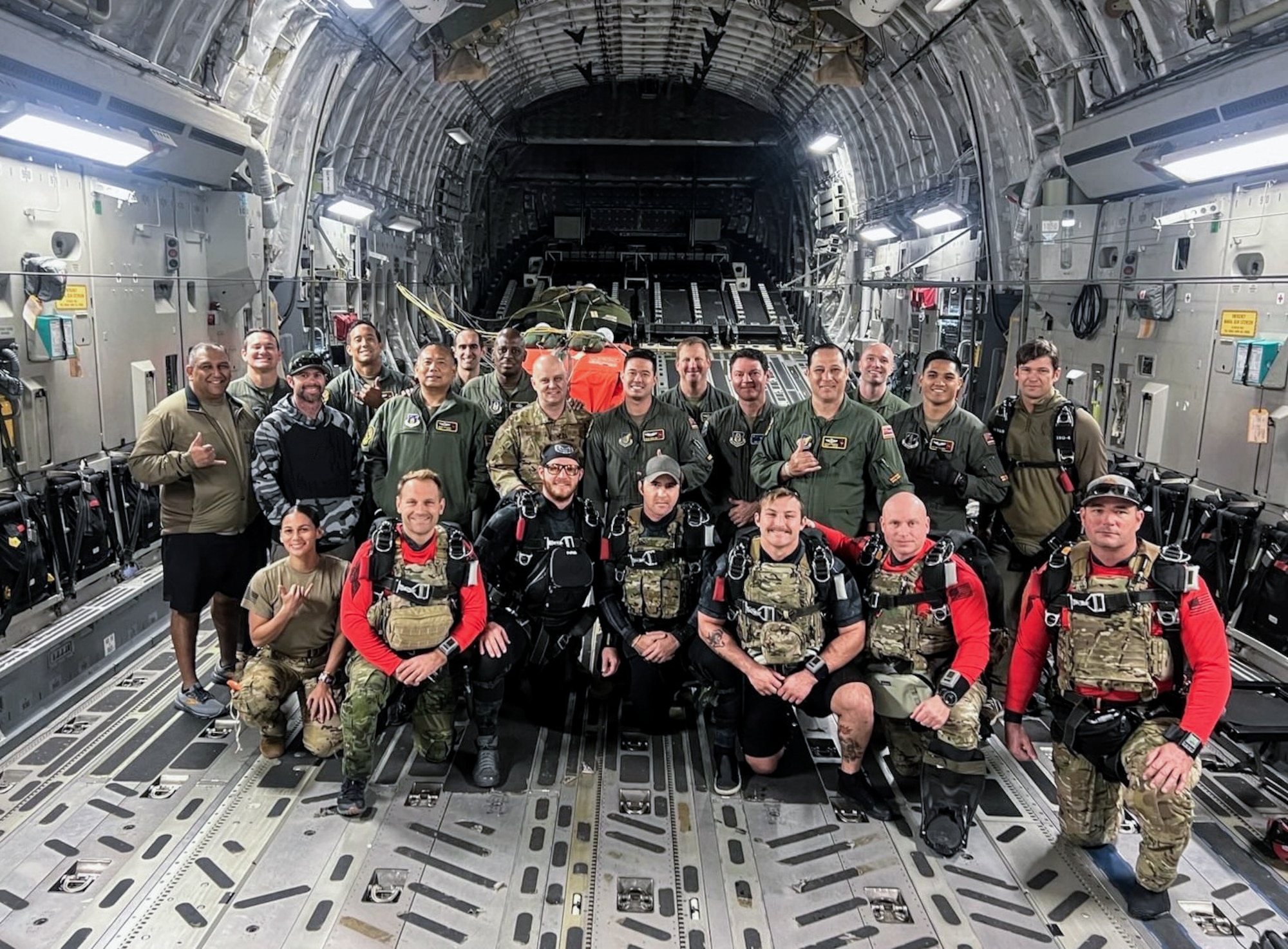 A joint-task force of Guardsmen and Reservists conquer air, space, and sea to provide Human Space Flight Support training for astronaut retrieval through search and rescue Jan. 14-17, 2025, at Patrick Space Force Base, Florida.

Guardsmen from the 204th Airlift Squadron, Joint Base Pearl Harbor-Hickam, Hawaii, joined hands with Reservists from the 315th Airlift Wing, Joint Base Charleston, South Carolina, and the 308th Rescue Squadron, Patrick SFB, Fla., to train on HSFS search and rescue airdrop techniques, used to retrieve astronauts from open-ocean waters upon returning to Earth.