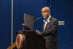 Don Roberts delivers remarks at Norfolk Naval Shipyard's annual Dr. Martin Luther King Jr. Day celebration.