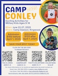 We are so excited to send you the 2025 WVNG Kids Kamp/Camp Conley applications!  Our 2025 program theme from NGB this year is “National Guard Kids:  Your Adventure Starts Here!” and let me say this camp is most certainly an adventure!  The schedule looks amazing, and we have so much fun packed into it including camp traditions such as firing ranges, EST, static displays, high line, fishing, swimming, rappel tower, drill & ceremony, and camp dance!  We have some amazing end-of-camp plans underway, but it will be hard to top the carnival last year. We are surely going to try our best!  Don’t miss out, register today.

As a recap:
•	Dates:  22-27 June 2025
•	Location:  Camp Dawson, Kingwood WV
•	For who:  Military dependents ages 9-14, TagAlongs ages 5-8
•	Cost:  
o	Campers, ages 9-14:  $100 if registered between now and 1 April.  Late registration goes from 2 April to 15 May and will be $125.00
o	TagALongs, ages 5-8:  $75.00 if registered between now and 1 April.  Late registration goes from 2 April to 15 May and will be $100.00
o	Youth Volunteers, ages 16-17:  $50.00, registration deadline, 15 May.
o	Adult Volunteers, ages 18 $ up:  $50.00, due to background checks, registration deadline, 1 May.