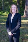 Dr. Megan Douglas, Walter Reed Army Institute of Research (WRAIR)-West, professional portrait outside WRAIR-West on Joint Base Lewis-McChord, October 1, 2024.
(U.S. Army photo by Christopher Nititham and Hannah Covington/RELEASED)