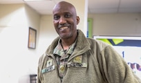 U.S. Army Maj. Edward Lartey, 74th Troop Command chaplain, prepares to provide religious support at the D.C. Armory in Washington, D.C., as part of Joint Task Force-District of Columbia (JTF-DC) operations leading up to support of the 60th Presidential Inauguration, Jan. 15, 2025. Approximately 8,000 National Guard service members from 40 states and territories comprise JTF-DC to support the 60th Presidential Inauguration, continuing a legacy that began in 1789 when their predecessors escorted George Washington to the first inauguration. At the request of civil authorities, these National Guard service members provide critical support such as crowd management, traffic control points, CBRN response, civil disturbance response, and sustainment operations. Their expertise and seamless collaboration with interagency partners help ensure a safe and peaceful transition of power during this historic event.