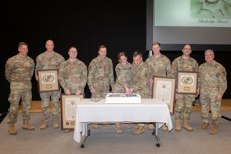 U.S. Army Europe and Africa formally recognized six Soldiers during the USAREUR-AF-level 2024 Gen. Douglas MacArthur Leadership Award ceremony, held Jan.15, 2025, on Clay Kaserne, Germany.
