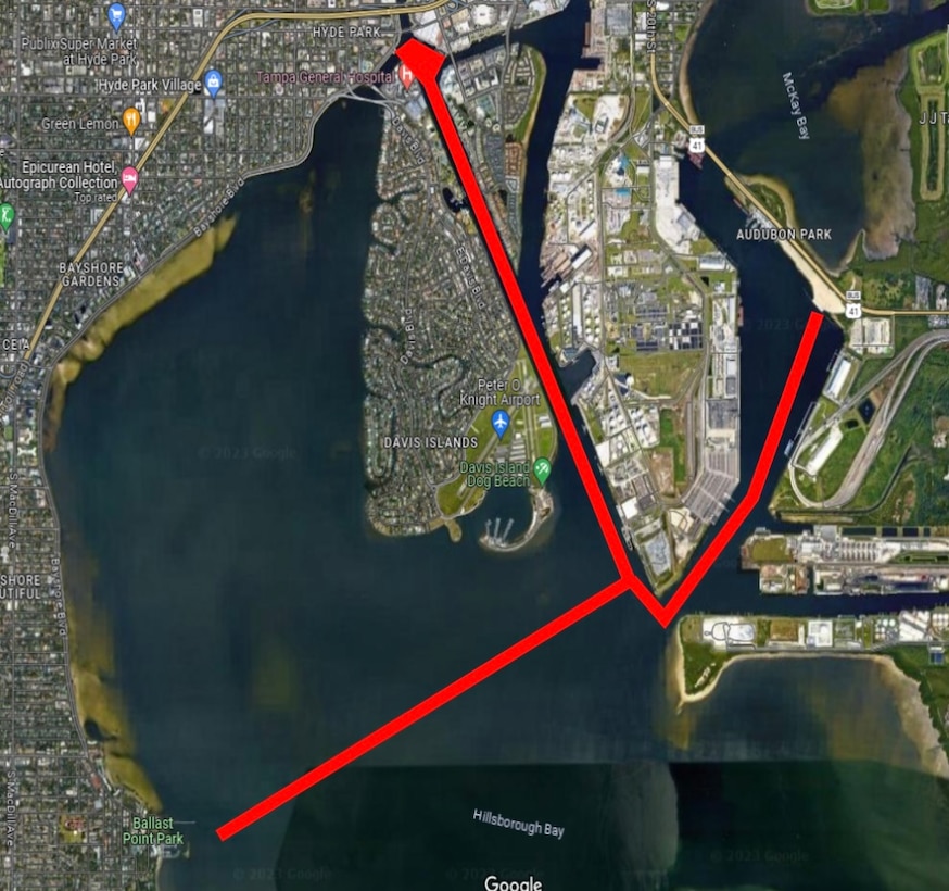 The Coast Guard, Coast Guard Auxiliary and partner agencies will be enforcing a safety zone for the Gasparilla Parade, Saturday, on Tampa Bay from 11 a.m. to 6 p.m., Jan. 25, 2025. All boaters are advised to monitor VHF Ch. 16 and contact the Coast Guard or other nearby agency partners in the event of a water emergency. (U.S. Coast Guard courtesy photo)